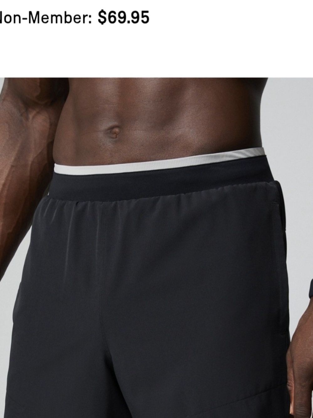 Fabletics Fundamental Short II Lined 5" Small Black